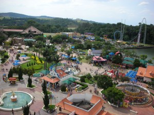 Imagem aérea do Hopi Hari