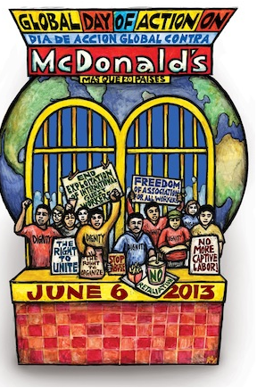 Em protesto global, organizações denunciam violações trabalhistas do McDonald´s