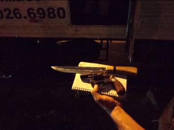 Armas usadas para ameaçar vítimas (Foto: MTE)