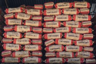 Carvão embalado, pronto para venda, de uma das carvoarias flagradas com trabalho escravo em Piracaia (SP) (Foto: Stefano Wrobleski)