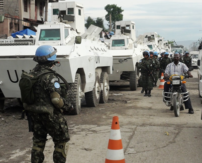 Soldados brasileiros no Haiti. Foto: Divulgação/Exército Brasileiro