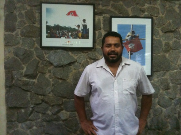 João Paulo Rodrigues, da coordenação do MST, na sede da Secretaria Nacional do movimento, em São Paulo. Foto: Daniel Santini