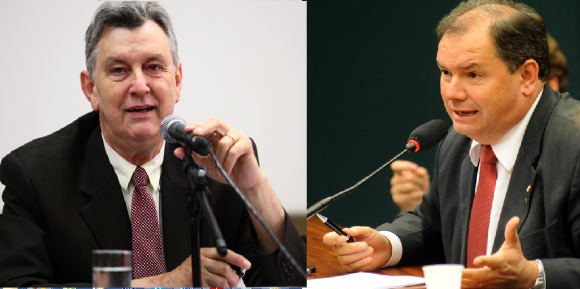 Heinze e Alceu Moreira, deputados que sofreram representação por racismo Fotos: Antonio Augusto e Lucio Bernardo Jr. / Câmara dos Deputados