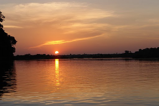 Pôr do sol no Rio Xingu. Foto: Verena Glass