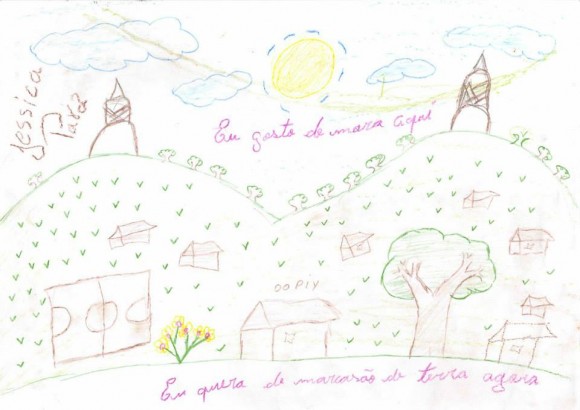 Desenho de criança guarani enviada ao desembargador do TRF