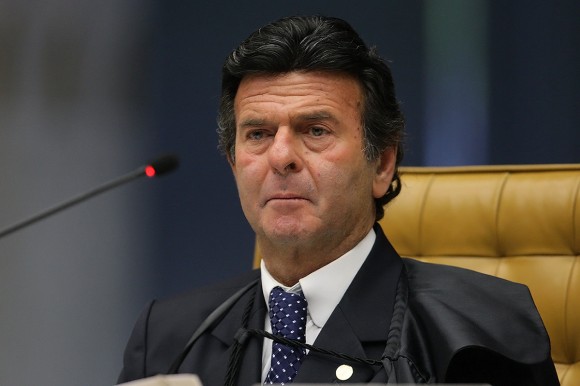 Ministro Luiz Fux durante sessão do STF. Foto: Fellipe Sampaio /SCO/STF (20/08/2014)