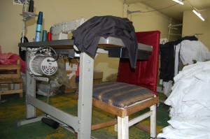 Detalhe do local de trabalho encontrado pela fiscalização