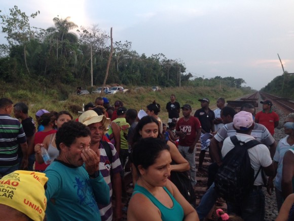 As operações de transporte de carga e de passageiros da ferrovia está paralisada. Foto: CPT-Divulgação