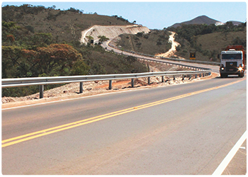 Estrada particular da Vale em Itabirito, onde foi constatado trabalho escravo (Foto: Divulgação)