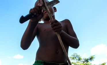 Uma das crianças da casa. Foto: Lilo Clareto/Repórter Brasil