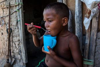 Uma das crianças da casa. Foto: Lilo Clareto/Repórter Brasil