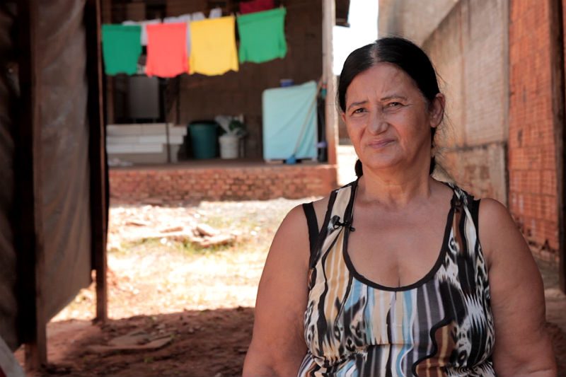 Ex-funcionária da JBS, Osmarina diz que a empresa não reconheceu seus problemas de saúde. Foto: Márcio Isensee e Sá