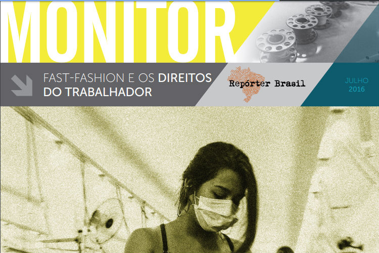 Terceiro número do Monitor, publicação da Repórter Brasil, aborda o setor têxtil. Foto: Reprodução