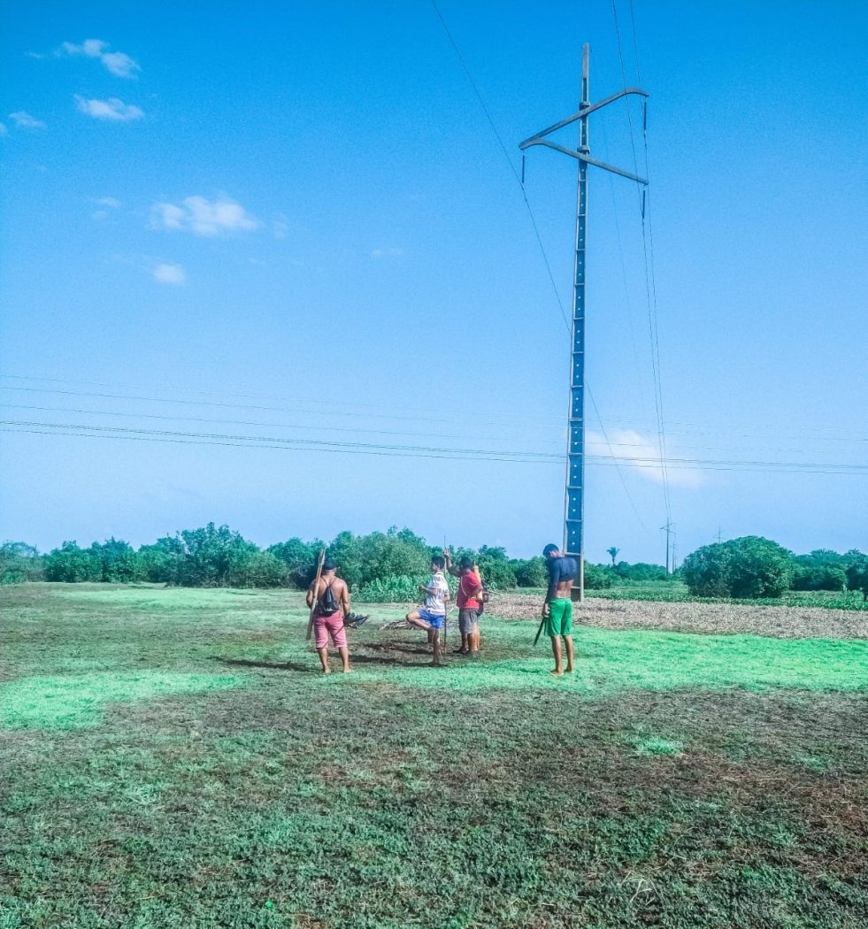 Indígenas do povo Akroá Gamella na TI Taquaritiua